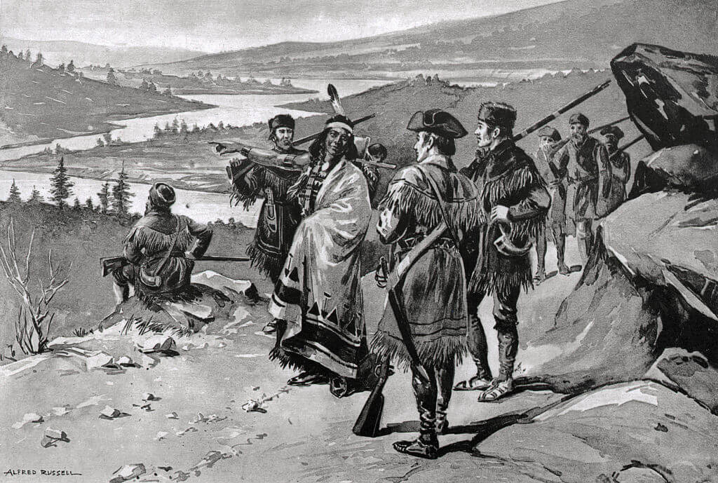 Sacajawea Guiding the Lewis and Clark Expedition by Alfred Russell