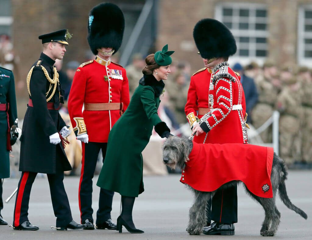 The Duke And Duchess Of Cambridge Attend The Irish Guards St Patrick's Day Parade