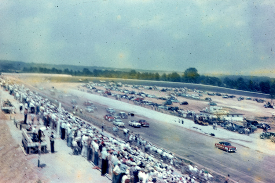 NASCAR race in color