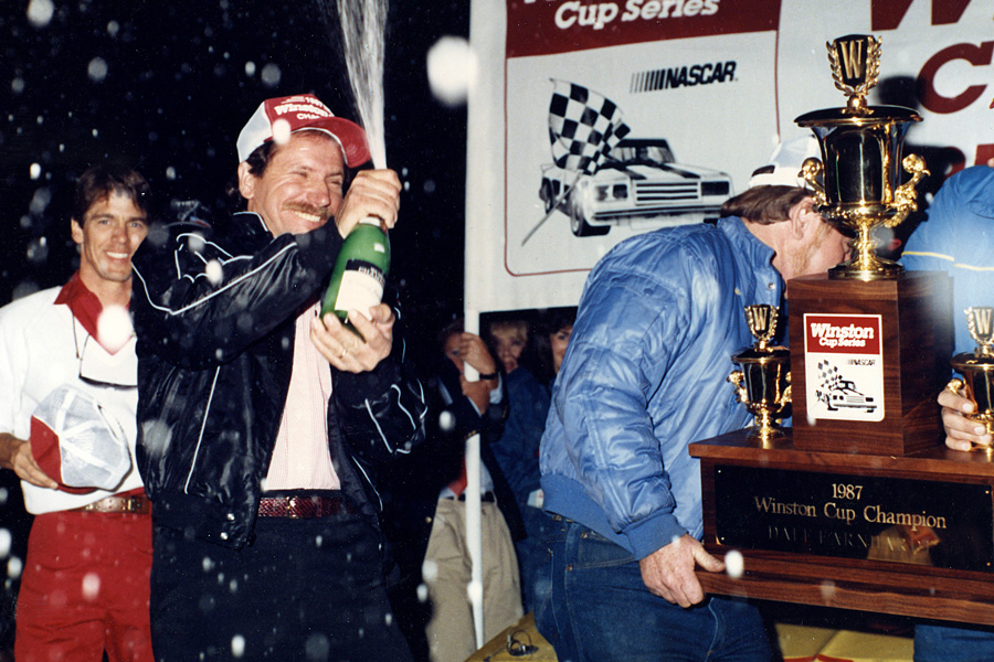 victory celebration with dale earnhardt