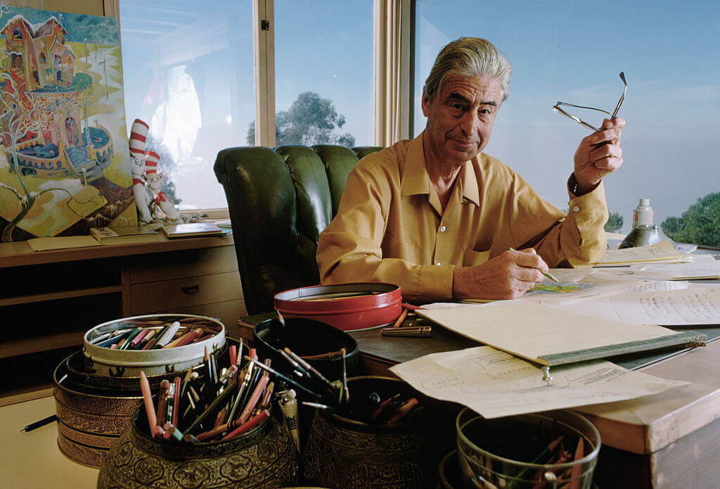 Dr. Seuss At Desk