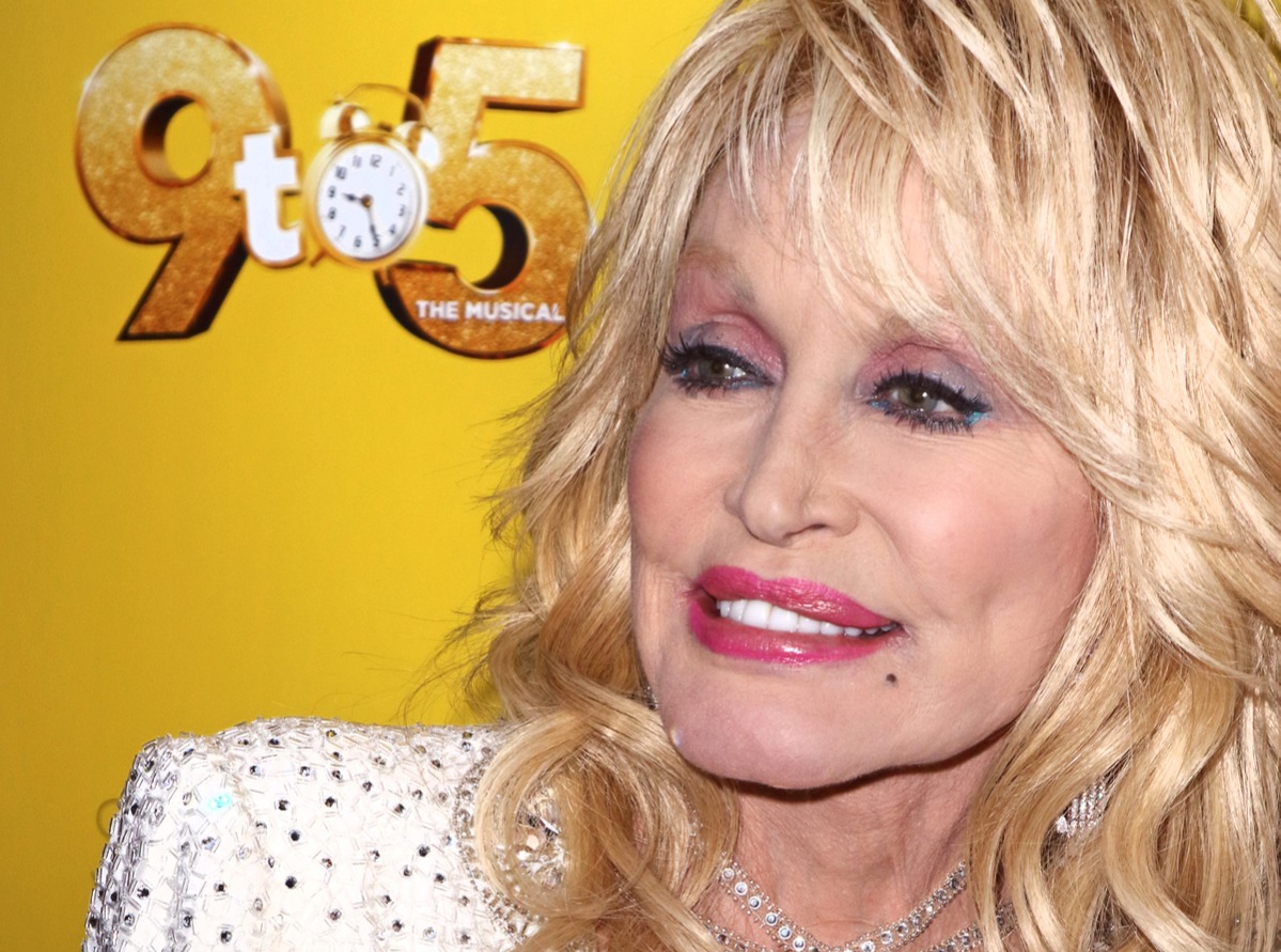 Dolly Parton arrives for the 9 to 5 the Musical Gala Night...