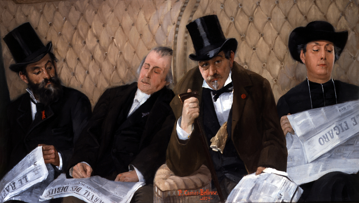 In the Railway Carriage by Pierre Carrier-Belleuse smoking cigars etiquette manners early twentieth century