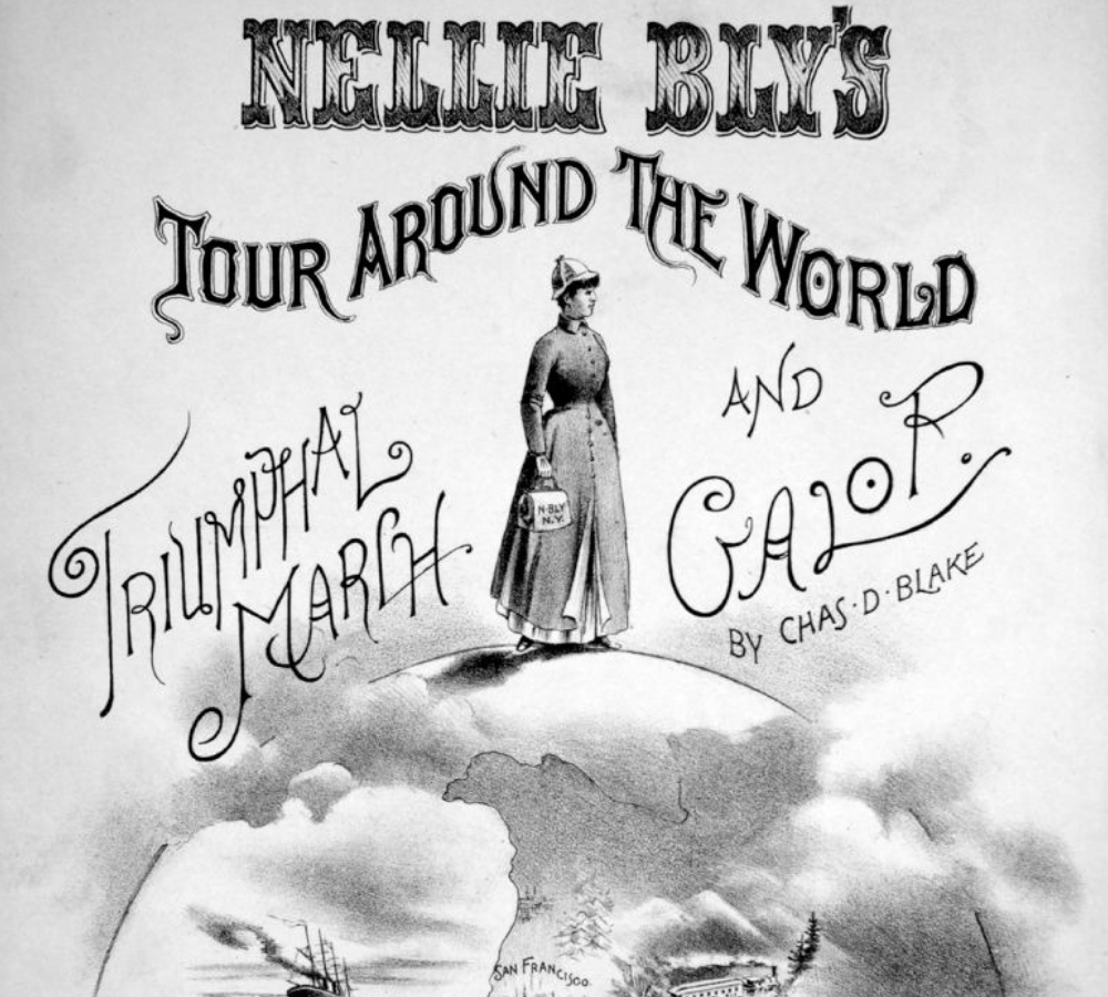 sheet music nellie bly around the world
