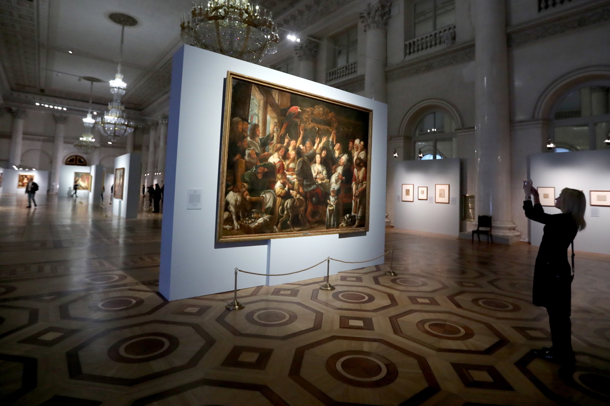 Nicholas Hall of the State Hermitage Museum including many artworks acquired by Catherine the Great