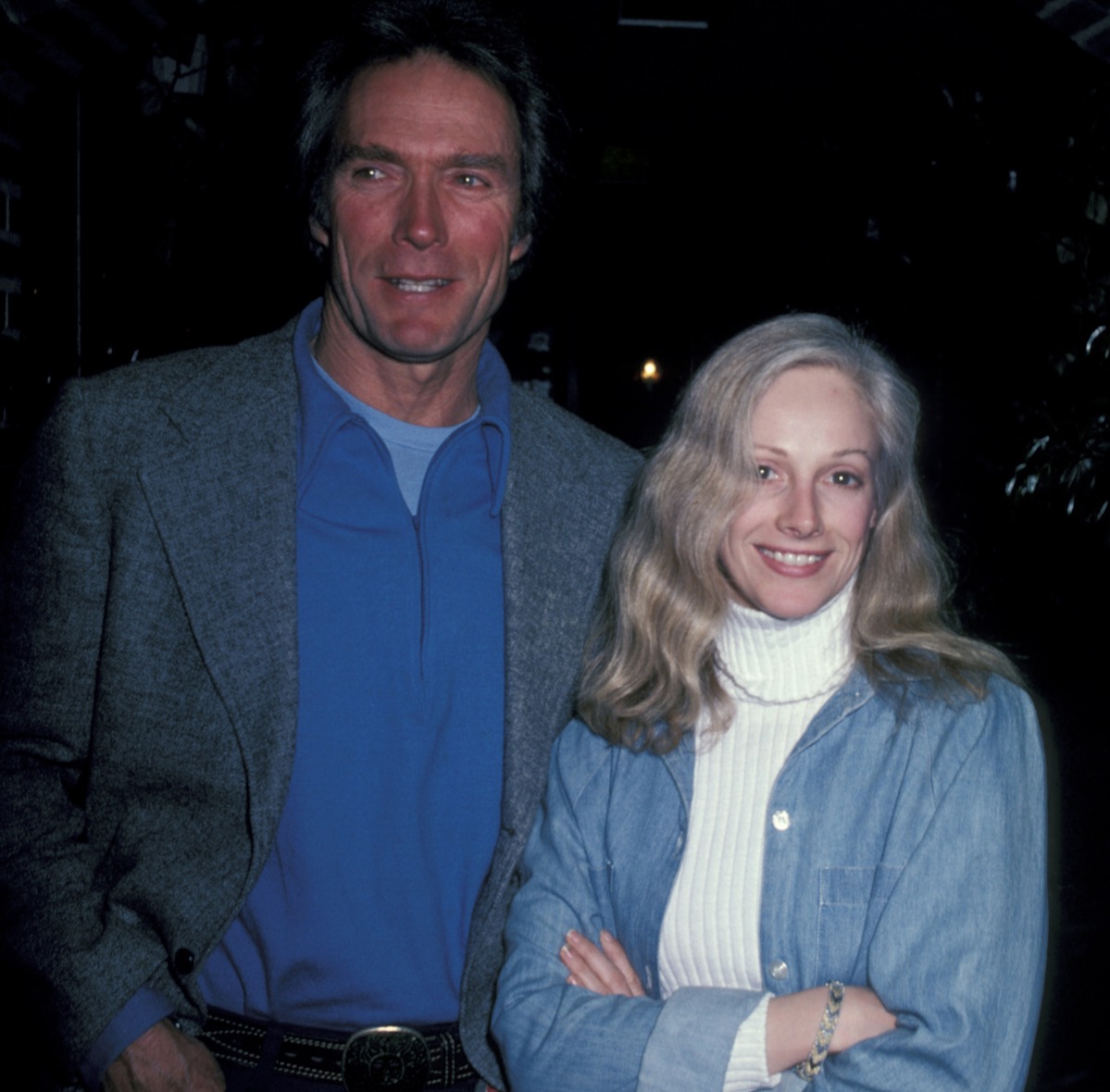 Clint Eastwood and Sondra Locke during Clint Eastwood and Sondra Locke Sighting at Adriano's Restaurant - January 14, 1982