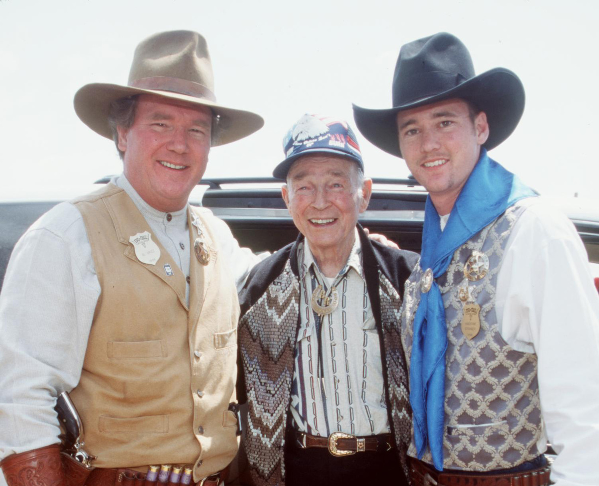 roy rogers with dusty and grandson 