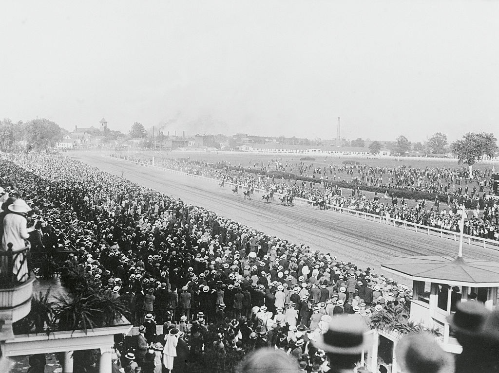 Kentucky Derby Early 20th Century black and white