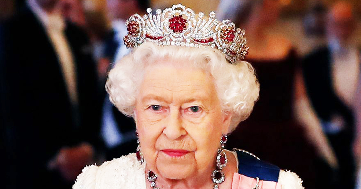 queen elizabeth wore this ruby tiara designed to ward off illness while meeting donald trump at the 2019 state banquet dinner in the united kingdom