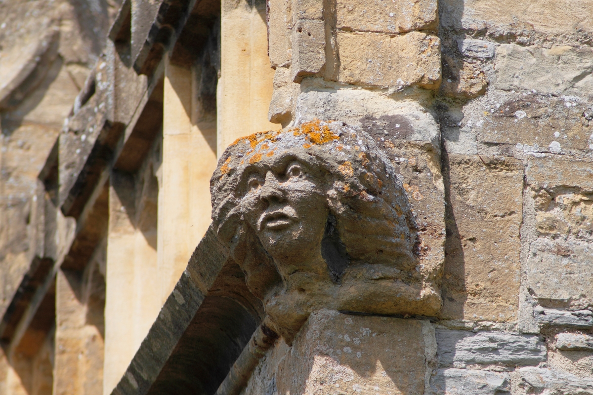 England. Worcestershore. Evesham. Medieval gargoyle on church