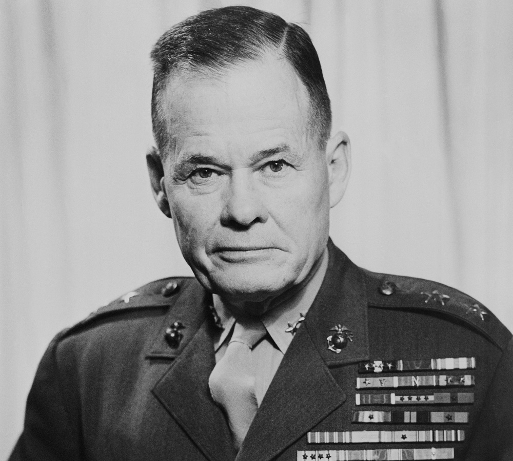 Major General Lewis B 'Chesty' Puller, USMC,