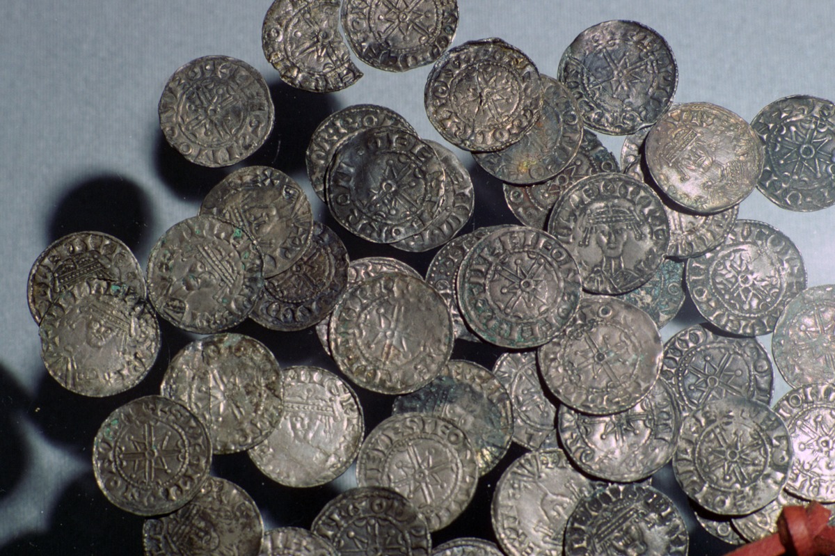 Silver pennies of William I (1028-1087), part of a hoard of 600 silver pennies