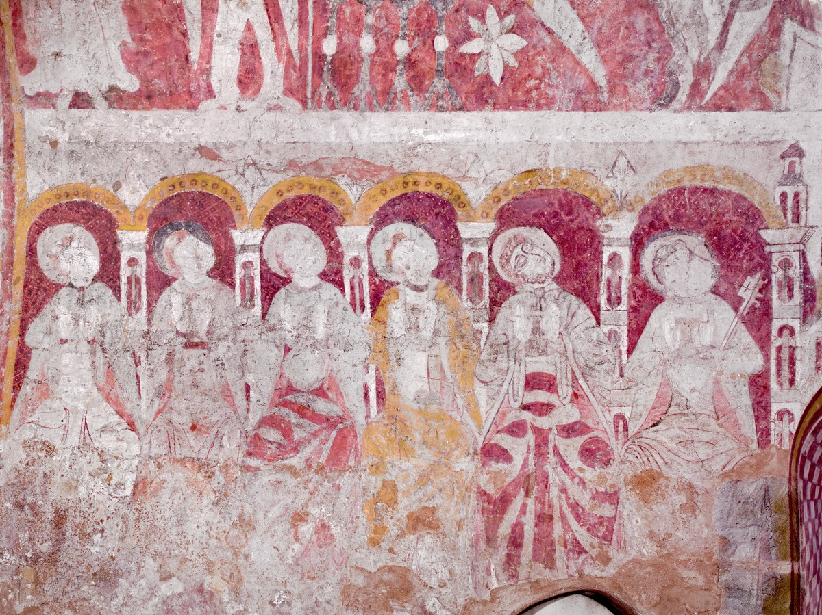 Wall painting in the chancel of St Mary's Church