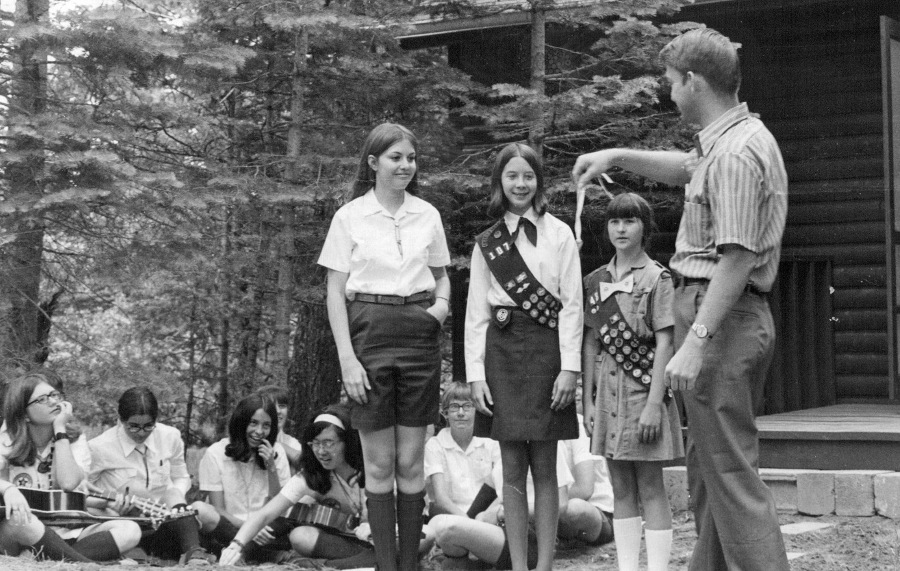 Girl Scouts at summer camp