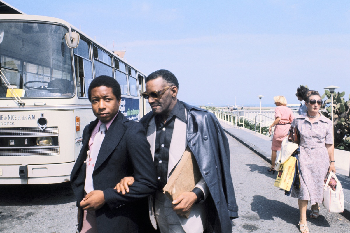 American Singer Ray Charles Arrival For The Jazz Festival Of Juan Les Pins In Nice