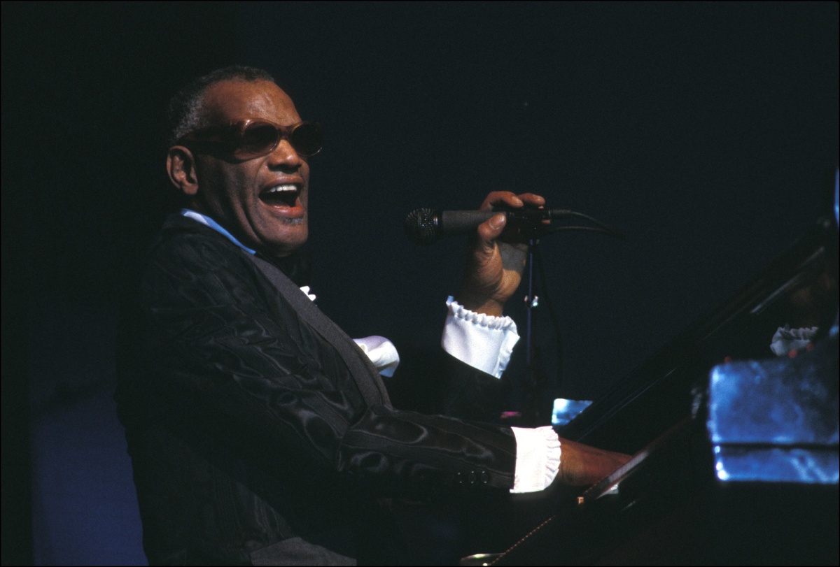 Ray Charles in concert in Paris, France On May 30, 1983-