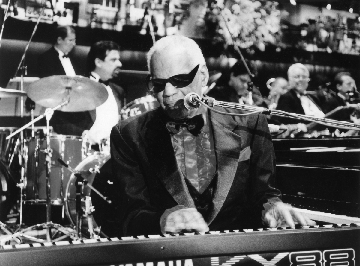 ray charles at the piano