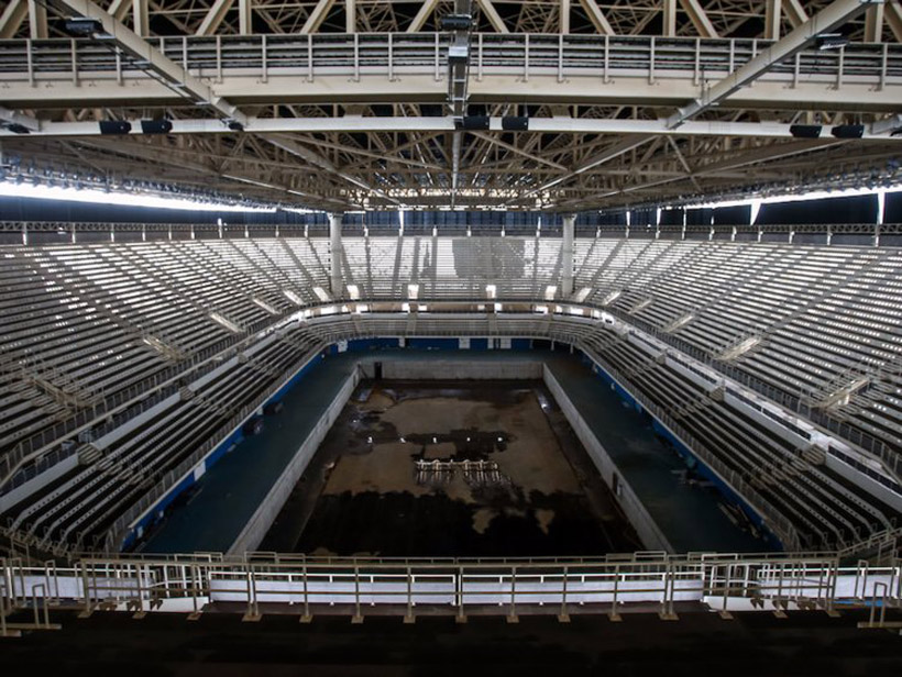 rio olympic pool abandoned stadium