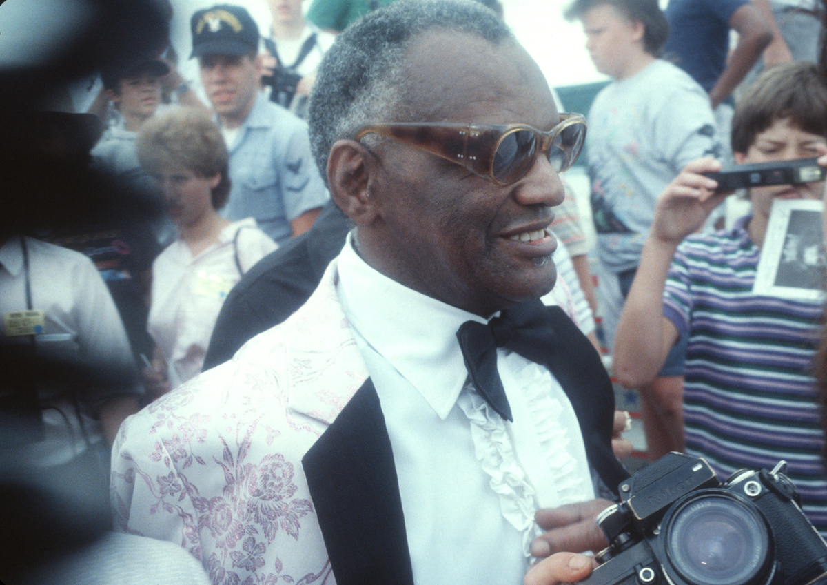 Pianist and singer Ray Charles attends an event in circa 1975.