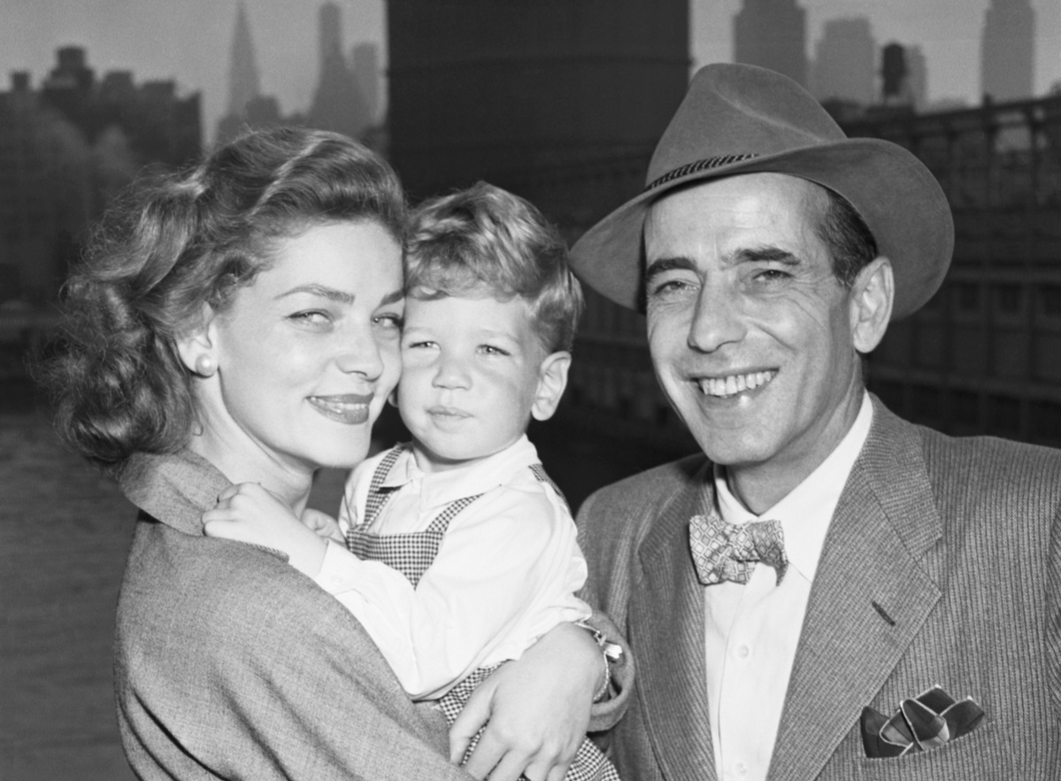 Actor Humphrey Bogart and his wife, actress Lauren Bacall, are just plain folks to their two-and-1/2-year-old son Stephen