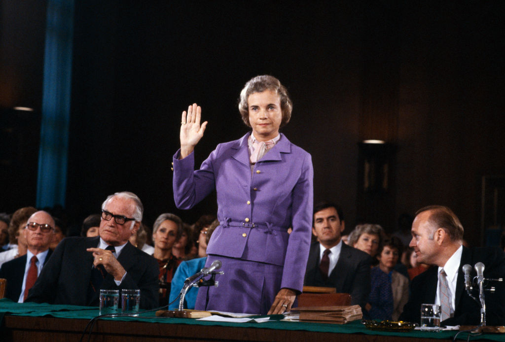 sandra day o'connor getting sworn in for the supreme court