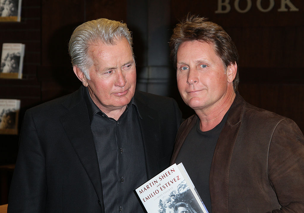 Actors Martin Sheen (L) and Emilio Estevez