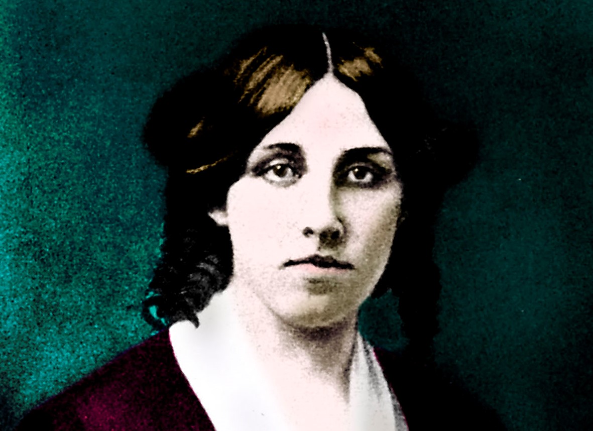 A color portrait of Louisa depicts the young lady looking directly at the artist.