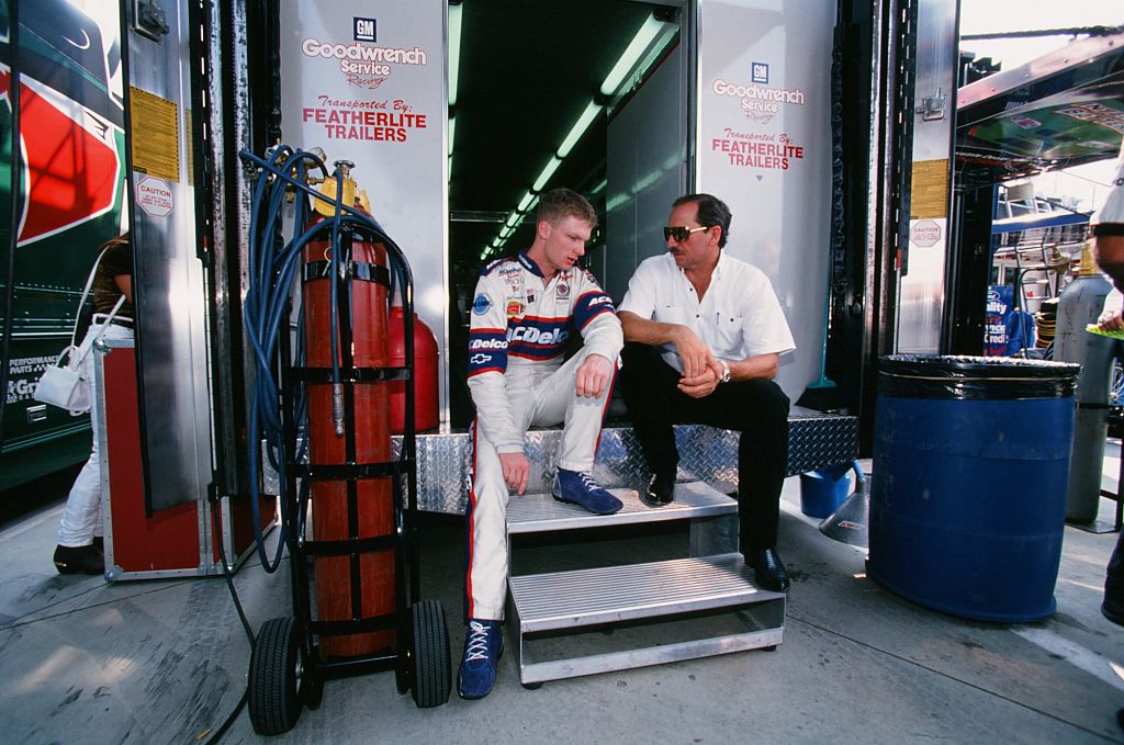 dale eatnhardt jr getting ready for his first race