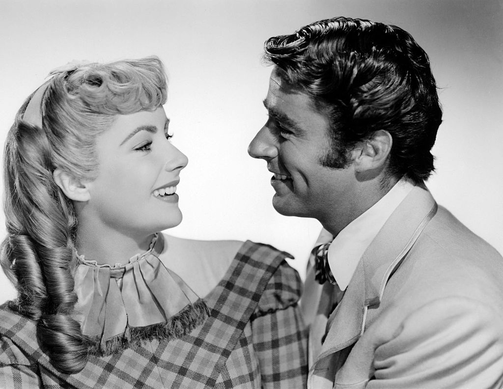 A still-phrame reveals Elizabeth Taylor in her portrayal of Amy in the 1949 rendition of Little Women