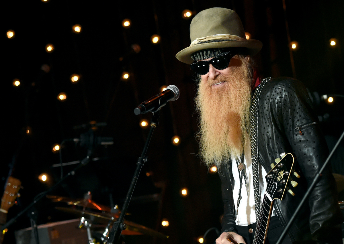 a photo of billy gibbons performing