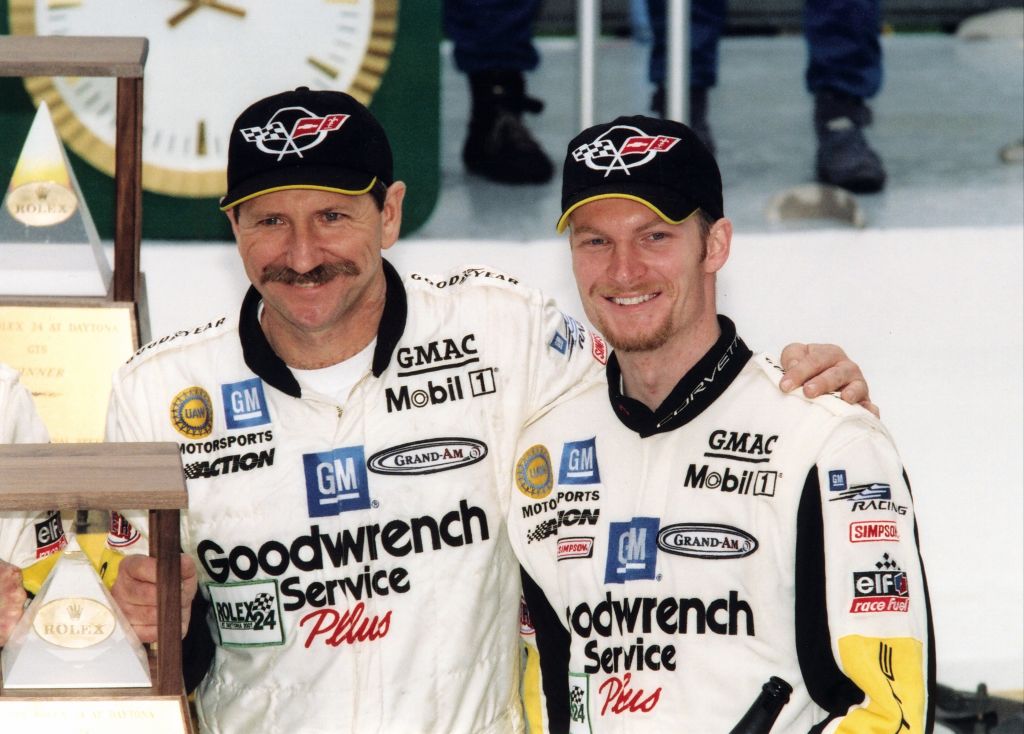dale earnhardt jr with his famous father