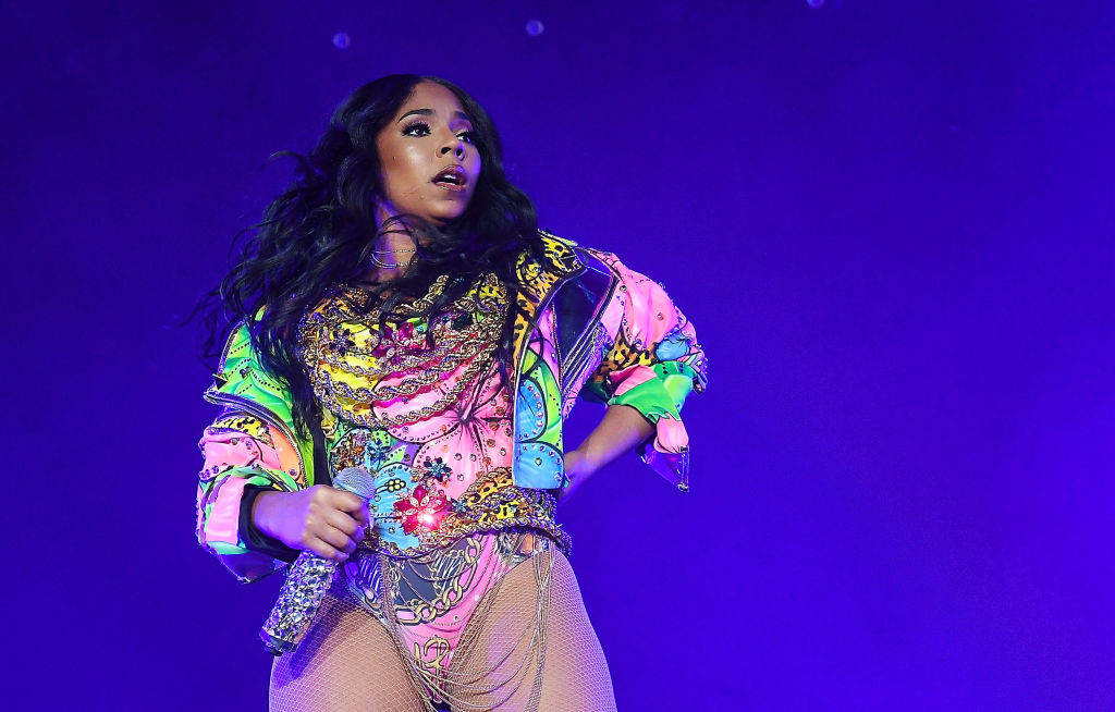 Ashanti performs onstage