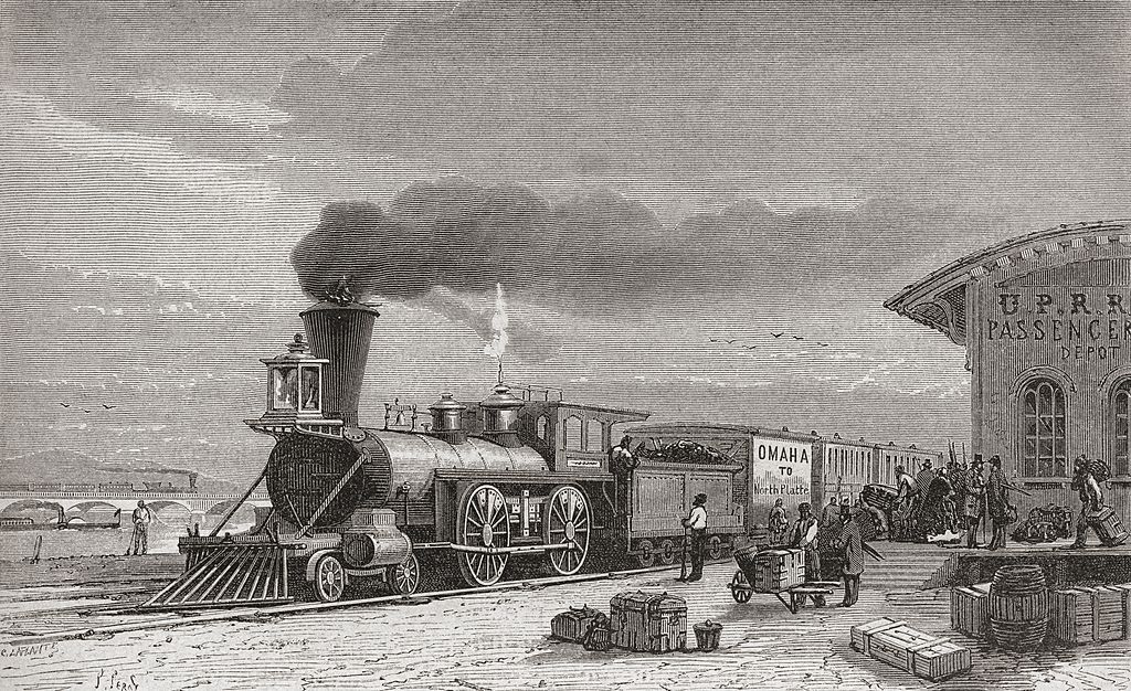 Train at Omaha station