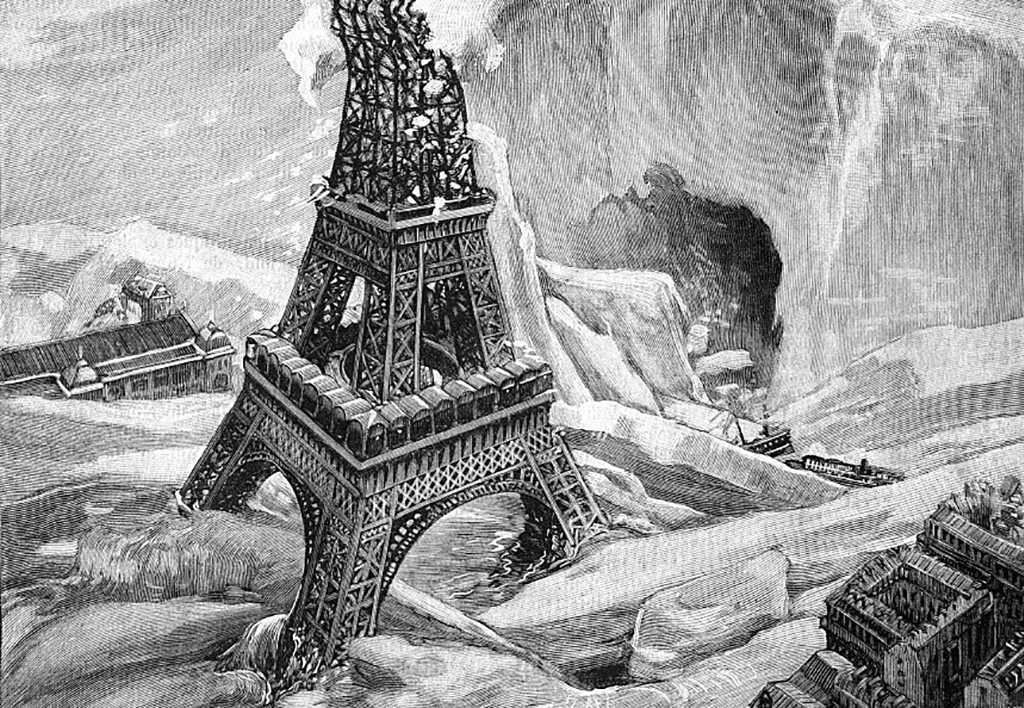 Eiffel Tower in new ice age