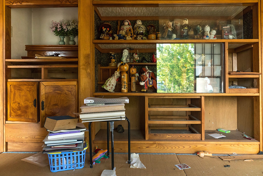 Abandoned house with belongings