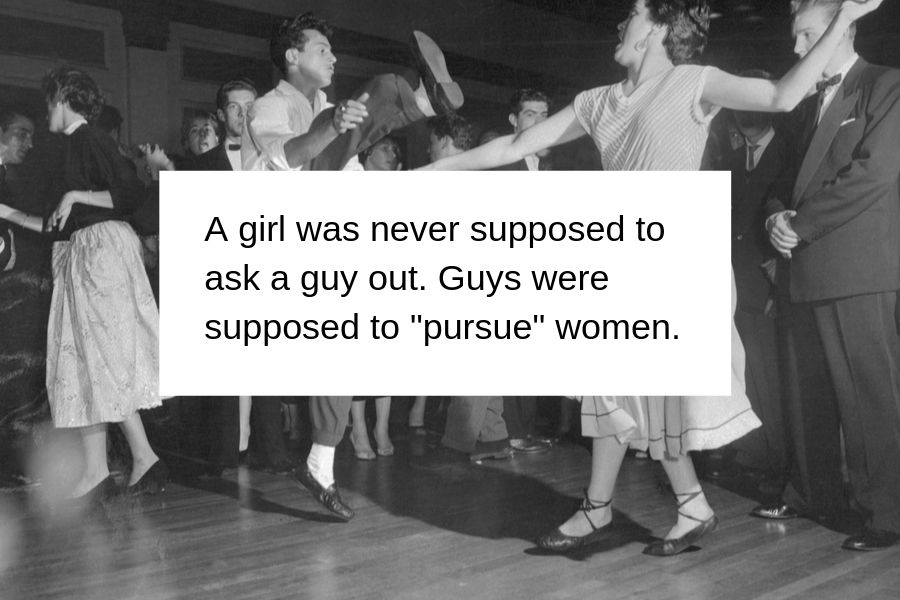 guy and girl swing dancing