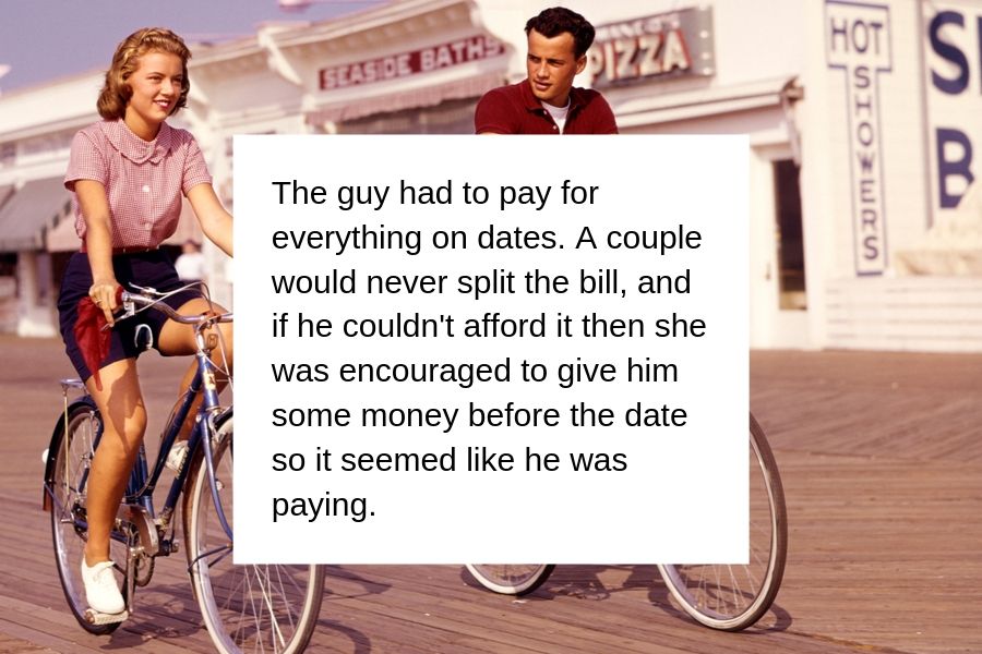couple dating on bikes