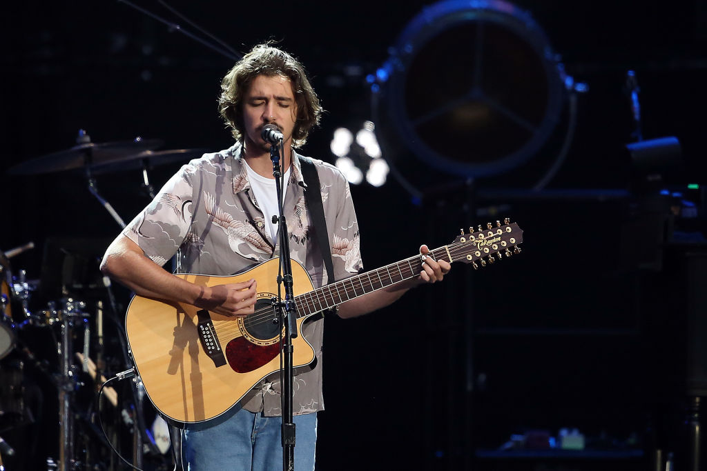 Deacon Frey performing at Wembley Stadium