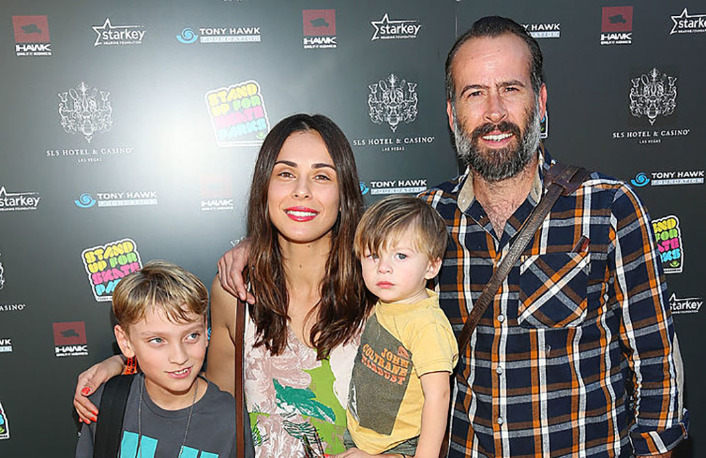 Lee with his family at Stand Up For Skateparks