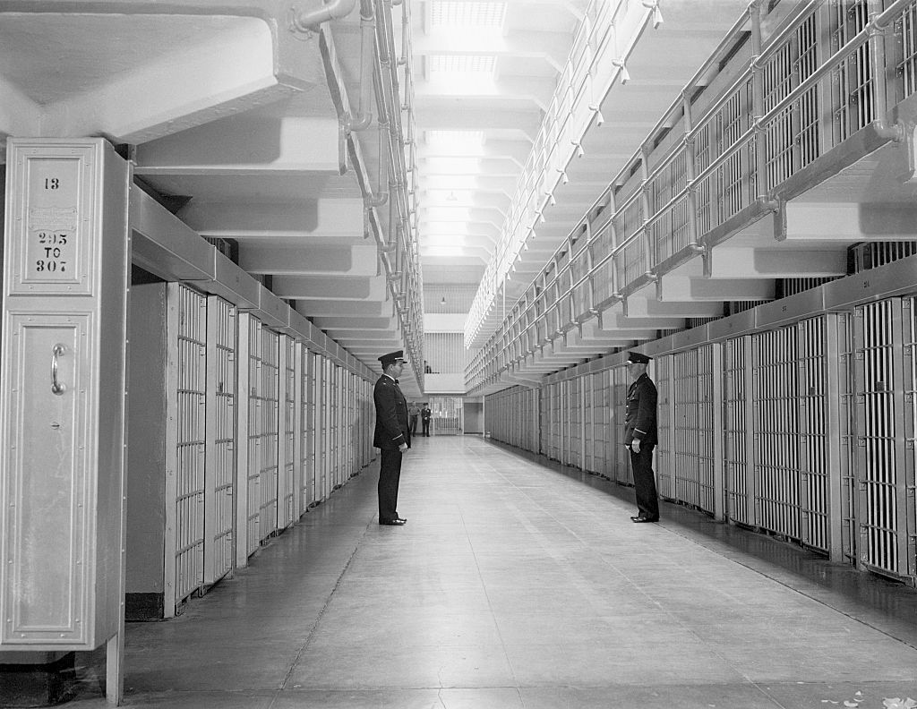 prison guards inside alcatraz