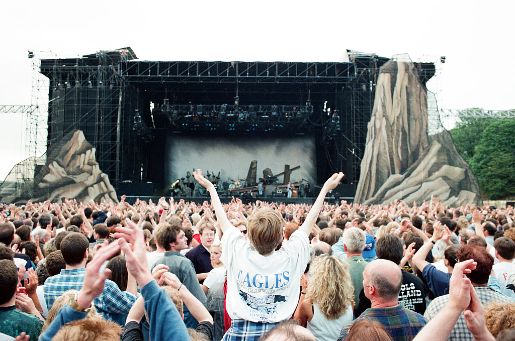 The Eagles at McAlpine Stadium with crowd