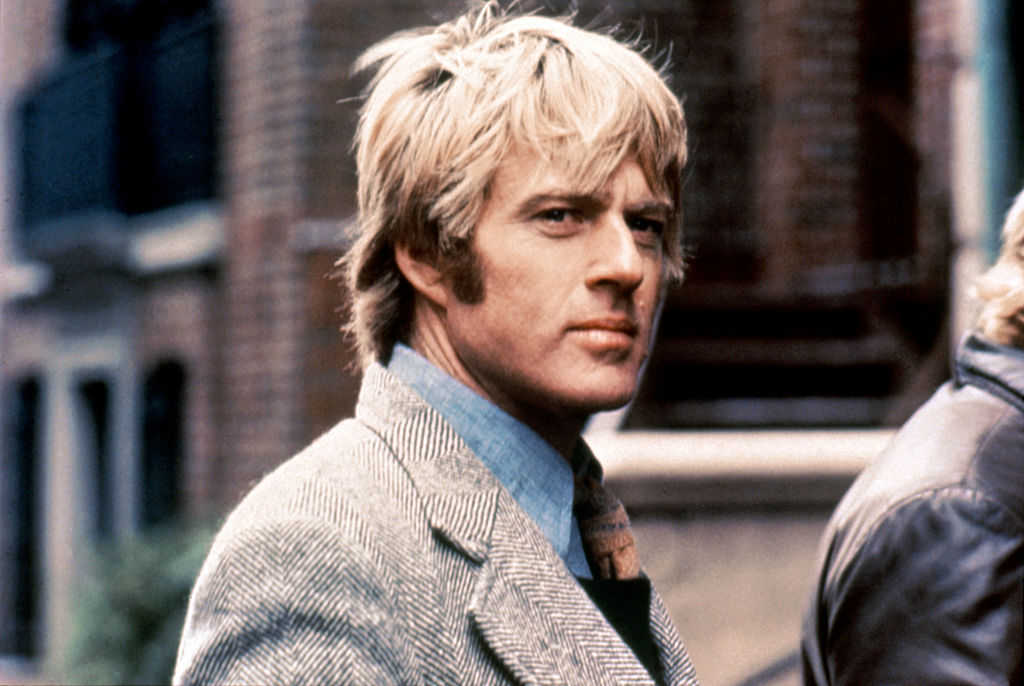 Redford on the set of Three Days of the Condor