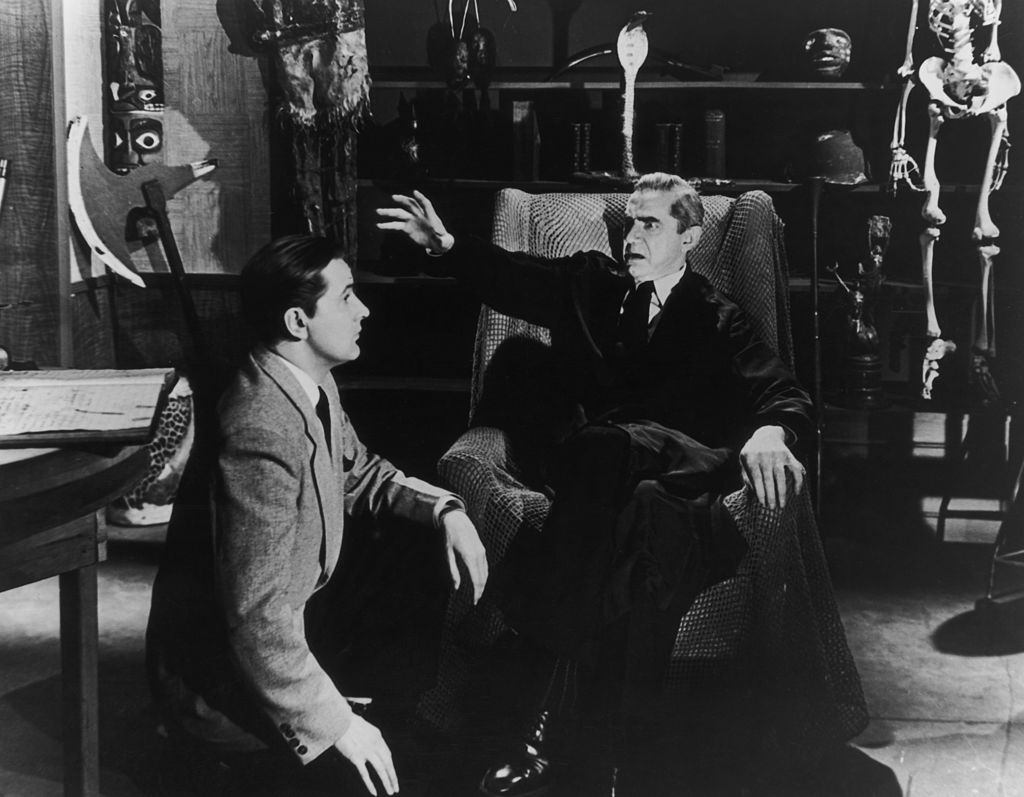 bela lugosi pictured with ed wood late in his career