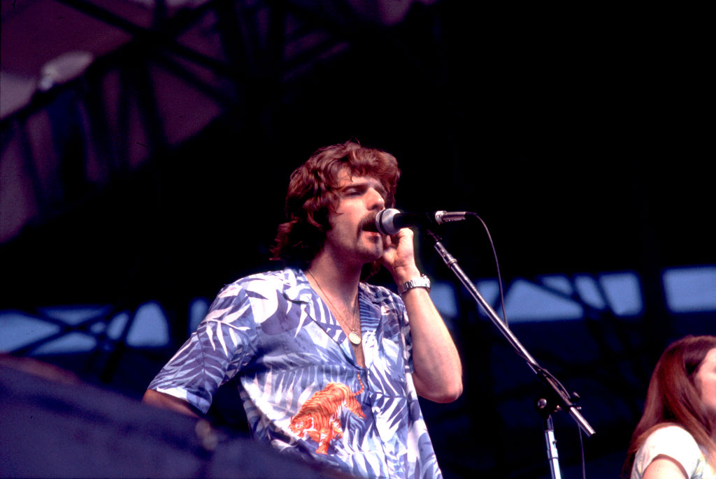 Glenn Frey at Comiskey park in Chicago