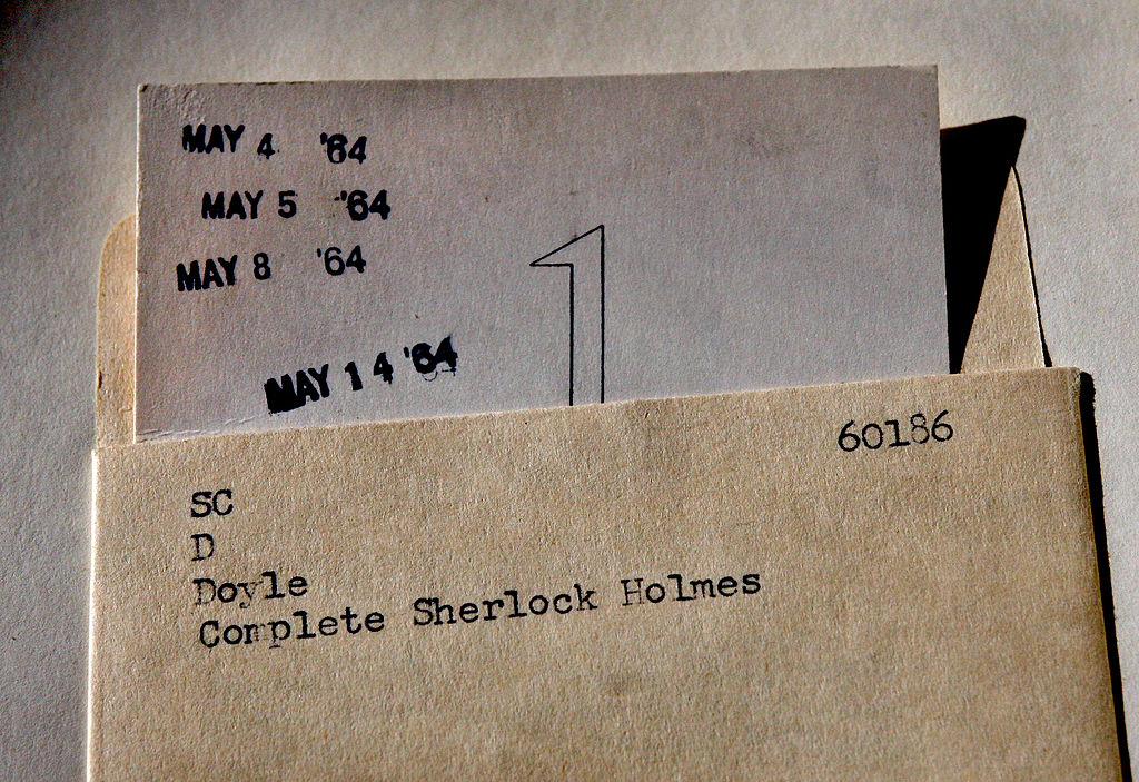 Library Checkout Cards Used To Show The Book's Due Date