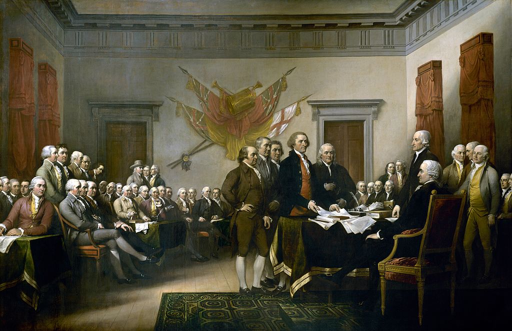 Painting of the Declaration of Independence 