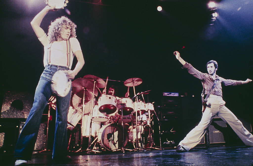 Roger Datlrey and Pete Townshend performing