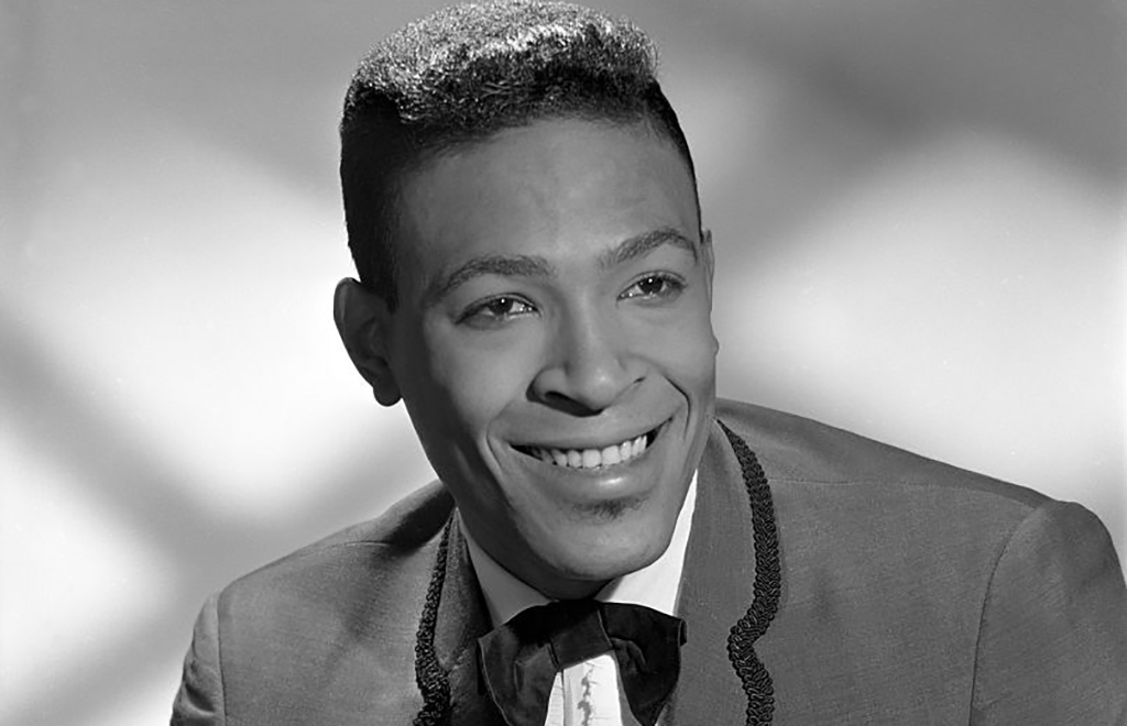 Marvin Gaye posing for a portrait picture