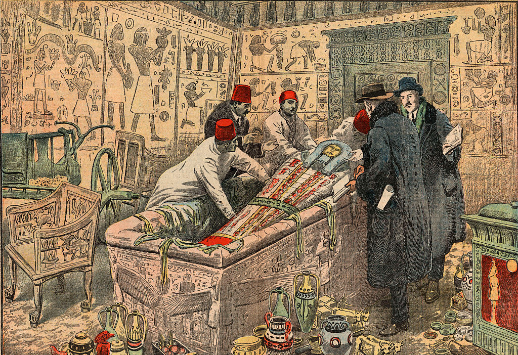 Painting of the discovery of the tomb 