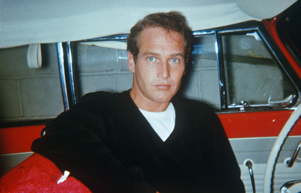 Newman in a car